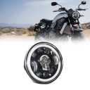 ФАРА МОТОЦИКЛЕТНИЙ LED (СВІТЛОДІОД) УЗОР CZASZKI 5,75 ДЮЙМА 75W 7500LM IP67  (17564620305) фото min 7