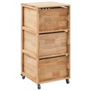vidaXL Kúpeľňová skrinka, 41x41x91 cm, masívne drevo z vlašských orechov Hĺbka nábytku 41 cm