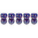 ZESTAW 5 KOSTEK K6 RPG GWIEZDNY MEDALION KOŚĆ SZEŚCIOŚCIENNA 1,6 CM