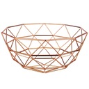 STALOWY KOSZYK KOSZ GEOMETRYCZNY NA OWOCE MISA