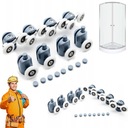 НАБОР КОЛЕС ДЛЯ ДУШЕВОЙ КАБИНЫ, НАБОР ИЗ 8 РОЛИКОВ, УНИВЕРСАЛЬНЫЙ НАБОР