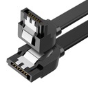 Kabel Przewód Kątowy Do Dysków HDD SSD SATA 3.0 UGREEN US217 0.5m Czarny