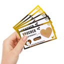 ЛЮБОВНЫЕ ЦАРАПИНЫ ДЛЯ ПАР Подарочный купон ПОЗОЛОЧЕННЫЙ ВАУЧЕР НА УДОВОЛЬСТВИЕ