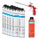 Пенопластовый клей + очиститель + пенный пистолет.