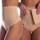 BEŻOWE stringi KORYGUJĄCE majtki wyszczuplające GORSET