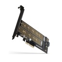 Axagon PCEM2-D adapter PCI-Express 2x SSD M.2 NVMe
