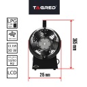 CHAUFFAGE GAZEUSE VENTILATEUR AVEC THERMOSTAT 15KW LCDphoto 16