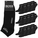 Ponožky členkové ponožky nízke pánske ponožky HUGO BOSS čierne 12-pack roz 41-46