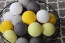 Набор ватных шариков дымчато-желтого цвета, 20 шариков