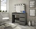 Kozmetické toaletné zrkadlo so svetlom 12x LED Výška nábytku 145 cm
