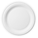 Тарелка бумажная 23 см белая 100 шт.