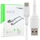 Кабель Belkin Boost PVC с USB-A на USB-C, 1 м, белый, для зарядки и передачи данных