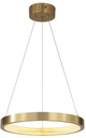 СОВРЕМЕННЫЙ ПОДВЕСНОЙ СВЕТОДИОДНЫЙ ПОТОЛОЧНЫЙ СВЕТИЛЬНИК ЛЮСТРА С ЗОЛОТЫМ КОЛЬЦОМ 60 СМ ТЕПЛАЯ