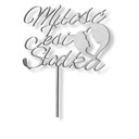 LOVE IS SWEET ТОРТ ТОПЕР серебристый хром