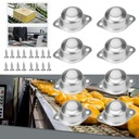 8 шт. ШАРИКОВЫЕ РОЛИКИ НА ШАРИКОВЫХ ПОДШИПНИКАХ, НАГРУЗКА 20 КГ, ДЛЯ МЕБЕЛИ, БАГАЖА