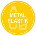 НАКЛЕЙКА для корзины МЕТАЛЛ и ПЛАСТИК, круглая, 15 см
