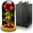 ВЕЧНАЯ РОЗА В СТЕКЛЯННЫХ ЦВЕТАХ СВЕТЯЩИЙСЯ СВЕТОДИОДНЫЙ ПОДАРОК ​​НА ЖЕНСКИЙ ДЕНЬ