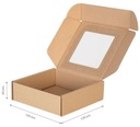 Коробка с окошком 130х130х40 Картонная коробка Подарочная упаковка