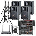 Звуковая система LNX23C4K, 4 динамика, микрофон