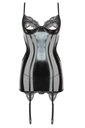 Sexy latexové tričko Marilyn chemise S/M Dominujúca farba čierna