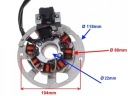 ЗАПАЛЮВАННЯ СТАТОР MINARELLI KEEWAY APRILIA YAMAHA MBK ITALJET 3KJ 2JA BWS AEROX  (7148661313) фото min 4