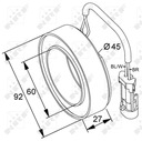 CEWKA, EMBRAGUE ELEKTROMAGNETYCZNE COMPRESOR NRF 38420 