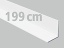 Kątownik aluminiowy 20x10x2 biały matowy 2m