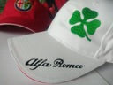 Красивая шапка ALFA ROMEO, белый хлопок.