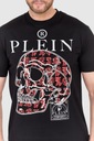 PHILIPP PLEIN Čierne pánske tričko SKULL 3XL Model MTK6273