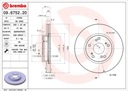 DISCOS ZAPATAS PARTE DELANTERA BREMBO HONDA STREAM 