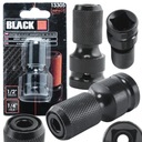 АДАПТЕР УДАРНОГО КЛЮЧА АДАПТЕР 1/2 КВАДРАТНЫЙ - 1/4 ШЕСТИГРАННЫЙ, ЧЕРНЫЙ