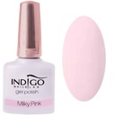 Indigo hybridný lak Milky Pink 7ml Farba Biela Odtiene červenej a ružovej