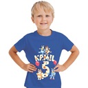 Bluey T-Shirt Detské tričko s menom a číslom Darček k narodeninám Stav balenia originálne