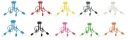 Детская потолочная лампа White Loft 4 Twisted Led Chandelier для детей