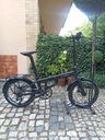 CARBO Skladací mestský bicykel karbón Shimano Altus Materiál rámu uhlíka