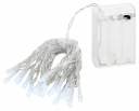 20pcs LED chain 2,4m 3xAA timer WHITE WHITE WHITE WHITE