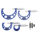 КОМПЛЕКТ MIKROMETRU 4PCS 0-1 ДЮЙМ 1-2 ДЮЙМ 2-3 ДЮЙМА 3-4 ДЮЙМА MECHANIKA L1  (17809783155) фото min 7