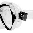 Maska okuliare pre potápanie s hadičkou Dominujúca farba čierna