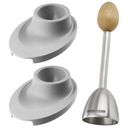 Резак для яиц, гильотина для скорлупы и подставка.