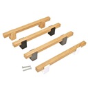 РУЧКА МЕБЕЛЬНАЯ ДЕРЕВЯННАЯ R160 ДУБ