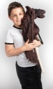 Hobby Horse «Конёк на палке», большой, A3, в комплекте с поводьями и оголовьем, продукт из Польши
