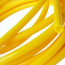 Żółty styl ID 4mm OD 7mm Rura silikonowa elast.wąż gumowy+ złącze