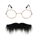 STRÓJ DZIADEK AKCESORIA DO PRZEBRANIA DZADKA STARUSZKA OKULARY WĄSY 2el