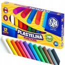 КРУГЛЫЙ ШКОЛЬНЫЙ Пластилин 12 ИНТЕНСИВНЫХ ЦВЕТОВ АТРА