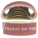 TAŚMA PASY BEZKOŃCOWE 75x533 PAPIERY ŚCIERNE P100