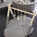 Навчальна ПІДСТАВКА з КИЛИМКОМ та ІГРАШКАМИ гімнастичний baby gym матеріал VELVET