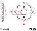 JT JTF259.15 ПЕРЕДНЯЯ ЗВЕЗДОЧКА