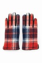 DESIGUAL DÁMSKE RUKAVICE GLOVE RED CHECK Značka Desigual