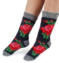 Zateplené Ponožky Vlnené Teplé Ponožky 100% Útulná Vlna *37-39*