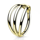 Титановый кликер тройной круг 1.0/8 золото